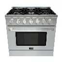 Estufa Profesional Tecnolam 36" Acero Inoxidable Full gas 