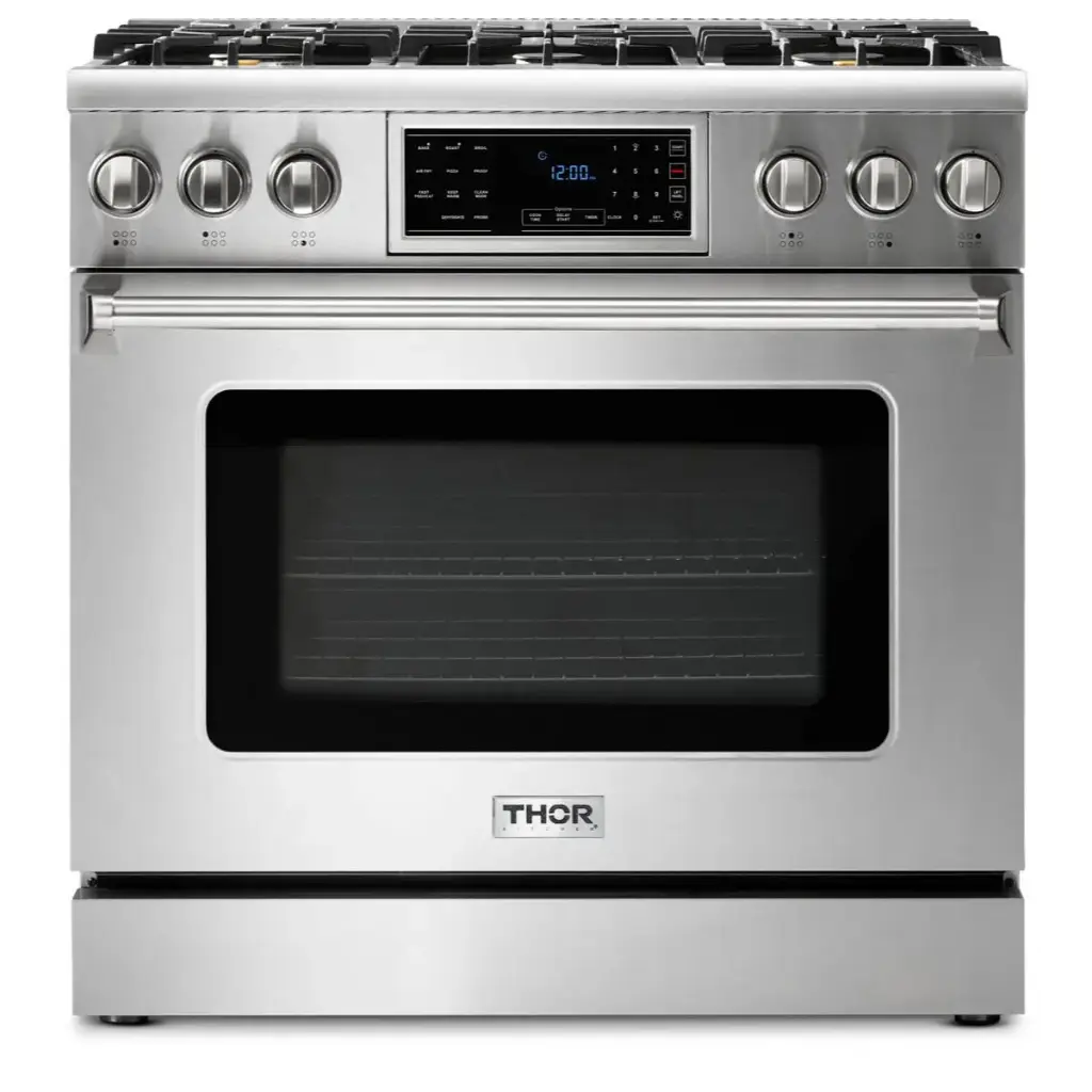 Estufa Gas Profesional 36" Thor Acero Inoxidable