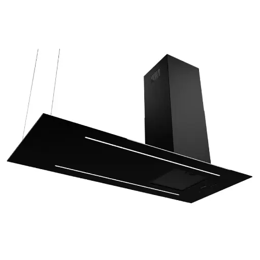 [LYRA.NE140] Campana Tecnolam 140 cm. Negro  Isla