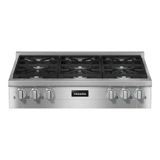 [KMR 1134-3 LP] Parrilla 36" Miele con 6 Quemadores de Gas Acero inoxidable